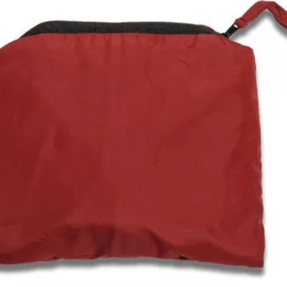 NWOT: Logo Packable Metallica Windbreaker Red Black Full Zip Hooded - Picture 4 of 6